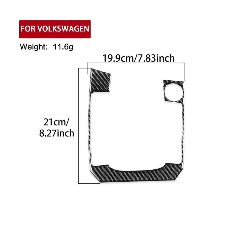 For Volkswagen Sagitar 2019-2023 A Model Left-Hand Drive Gear Panel Sticker(Red)