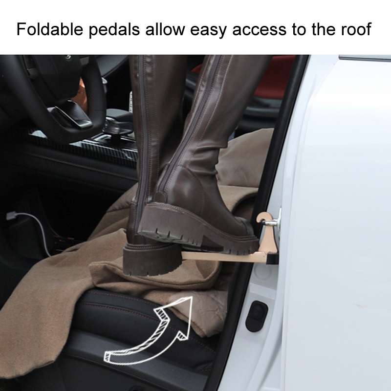 For SUV Car Assistance Getting In The Car Hook Pedal, Color: Black