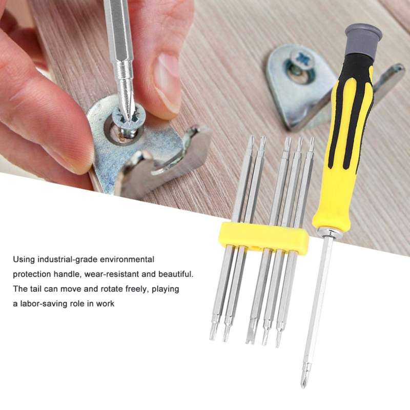6 In 1 90mm Repair Tool Screw Batch Multi-Use Screw Knife Set