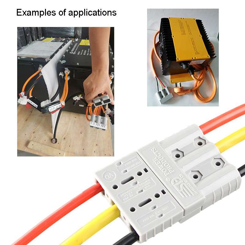 SHENGENDI SGD50AH-GY 600V 3 Pole Connector Anderson Plug UPS Power Supply Socket Charger Charging Pl