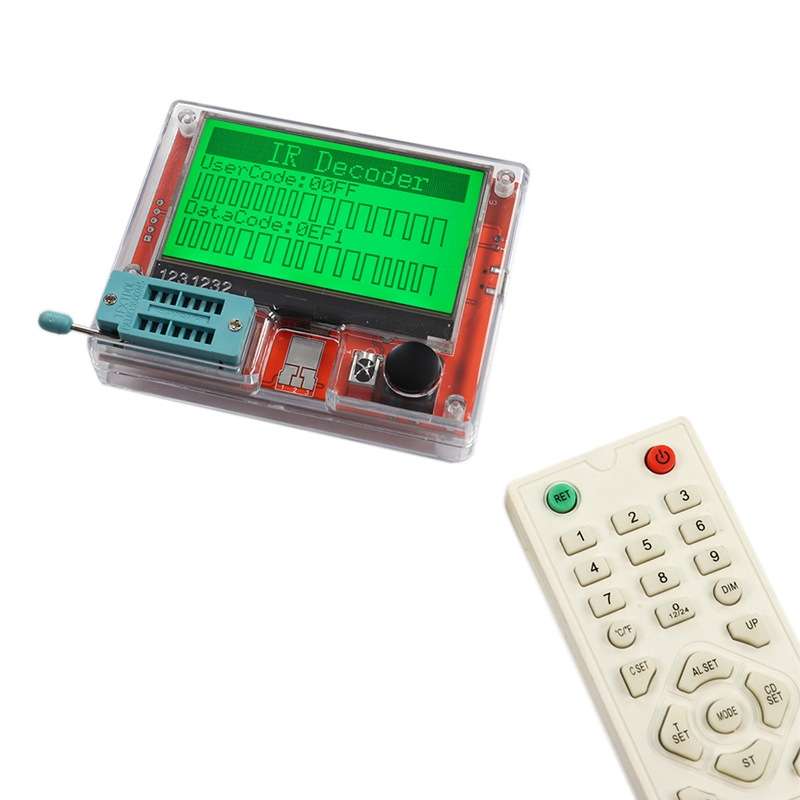 LCR-T10H Transistor Tester TFT Display For Diode Triode Capacitor Resistor Test, Spec: Dry Battery P