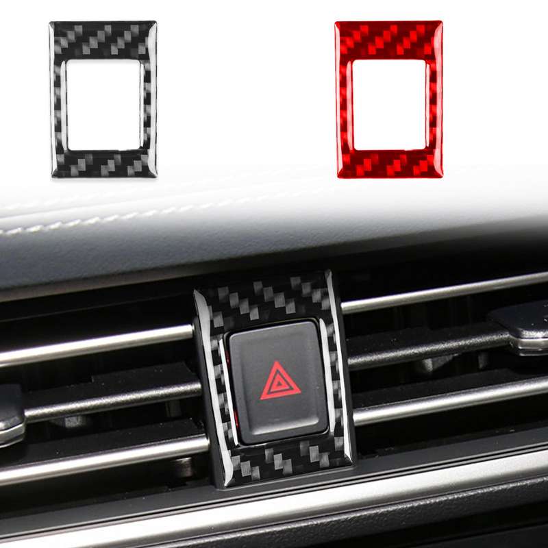For Volkswagen Sagitar 2019-2023 Left-hand Warning Light Button Decorative Sticker(Black)