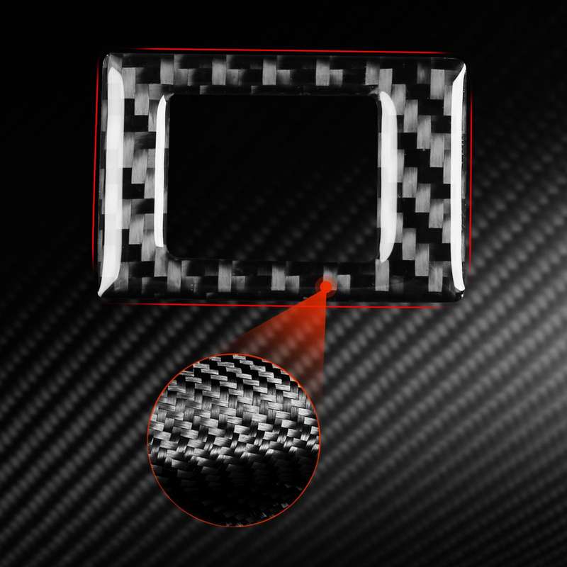 For Volkswagen Sagitar 2019-2023 Left-hand Warning Light Button Decorative Sticker(Black)