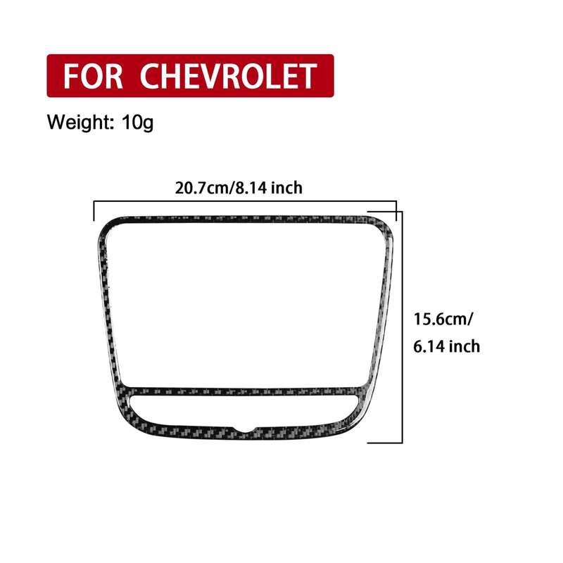 For Chevrolet Malibu 2016-2022 B Model Left-hand Drive Navigation Panel Sticker(Red)