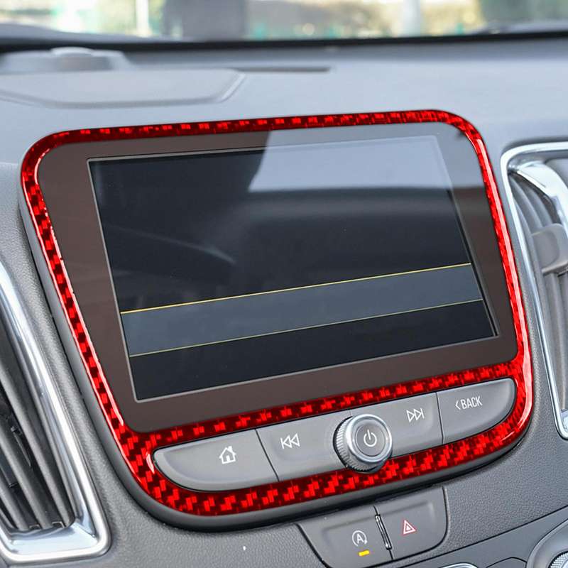 For Chevrolet Malibu 2016-2022 B Model Left-hand Drive Navigation Panel Sticker(Red)