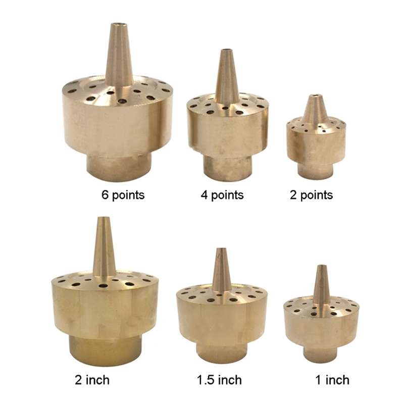 All Brass Flower Column Nozzle Inner Wire Garden Water Features Landscape Fountain Nozzle, Specifica