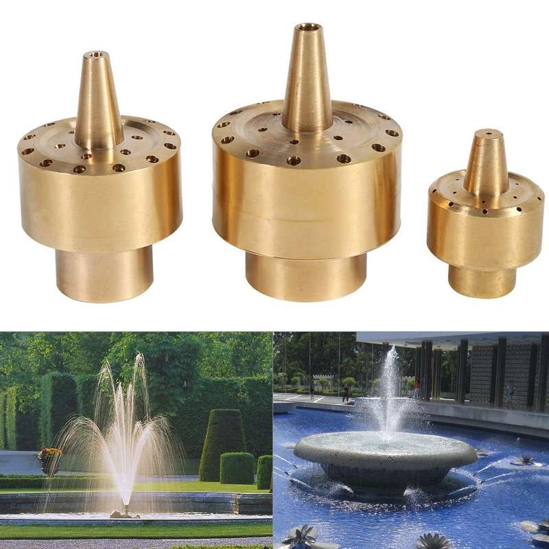 All Brass Flower Column Nozzle Inner Wire Garden Water Features Landscape Fountain Nozzle, Specifica