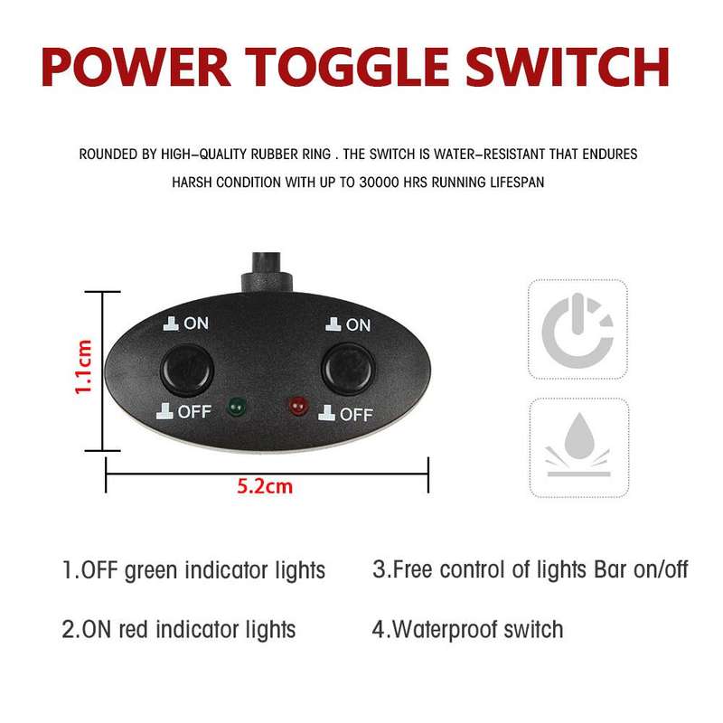 4.5 Inch Square Mixed Luminous Aangel Eye Car Work Light(X10)