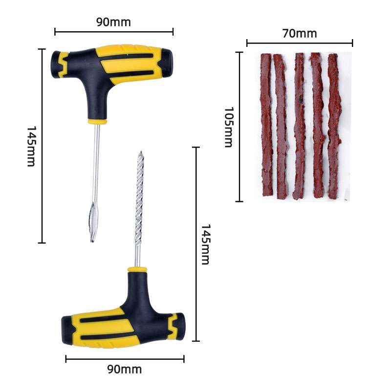 6pcs Automotive Vacuum Tire Repair Tool Car Tire Patching Instrument Set