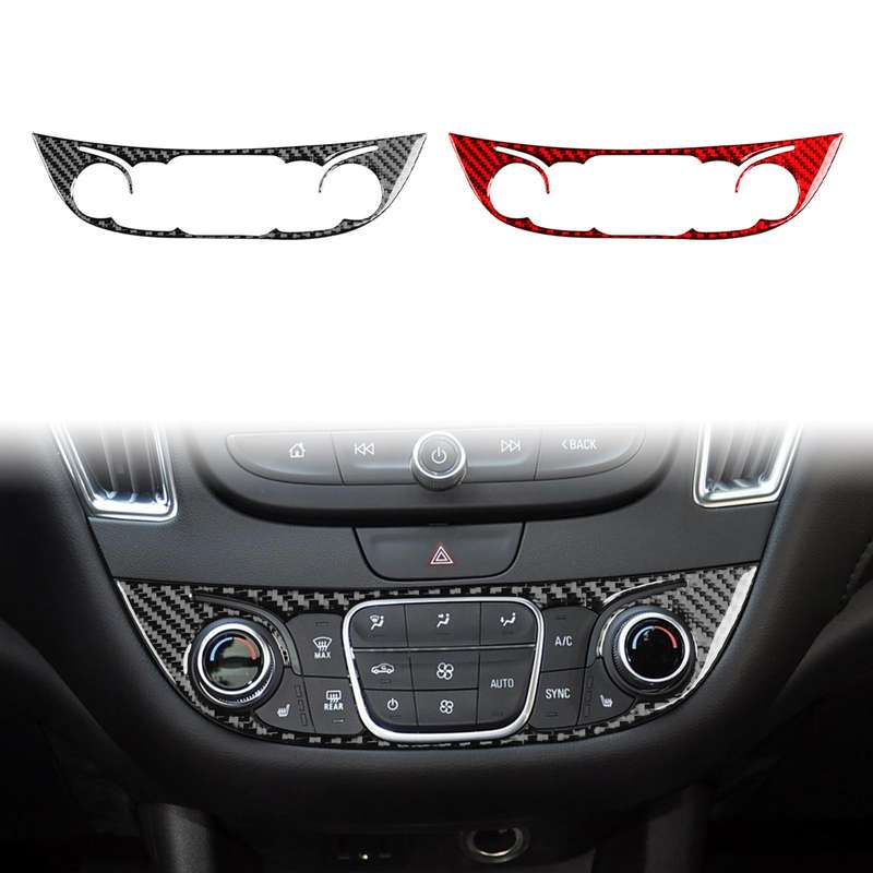 For Chevrolet Malibu 2016-2022 B Model Left-hand Drive Center Control Knob Panel Sticker(Red)