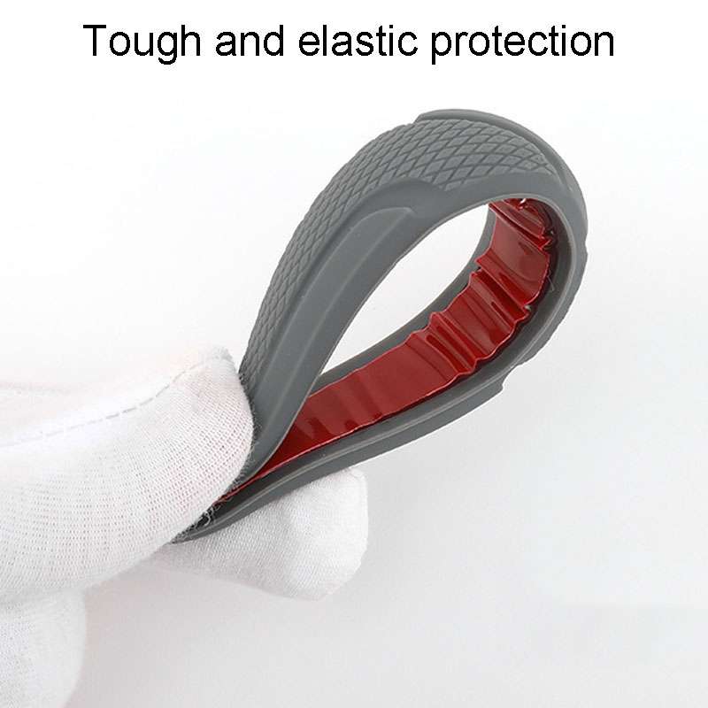 SAHNSHI 4pcs /Pack 7755 Car Door Anti-Collision Silicone Strip Bumper Mirror Thickening Decorative S