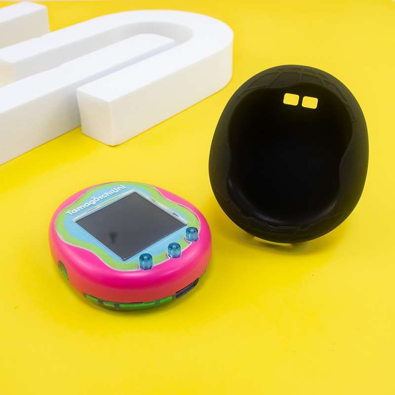 For Tamagotchi Uni (2023) Pet Game Machine Silicone Protection Case(Luminous Blue)