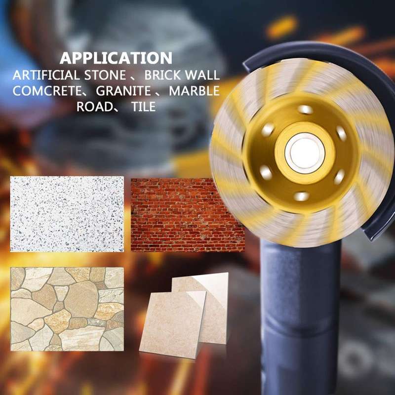100mm Concrete Stone Diamond Grinding And Polishing Blades Ceramic Grinder Machine Fan Shape Grindin