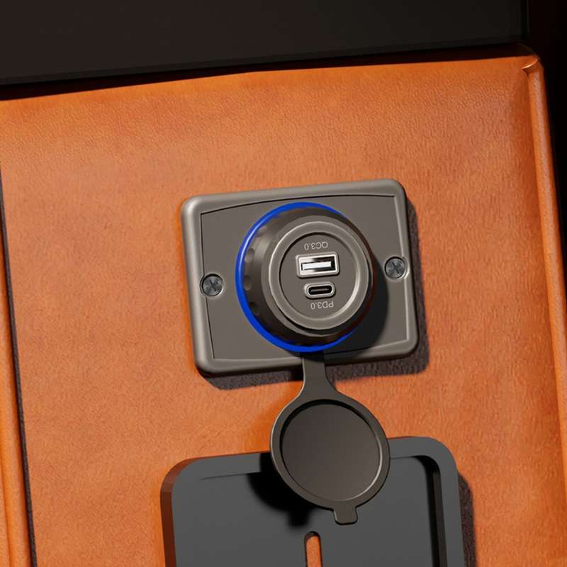 Car Ship Modified Waterproof USB Socket Charger, Model: UCC-350 QC+PD Fast Charge 30W