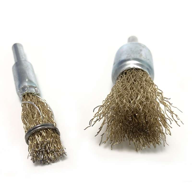 10x6x25mm 5pcs Wire Brush Industrial Grade Stainless Steel Rust Removal Wire Brush
