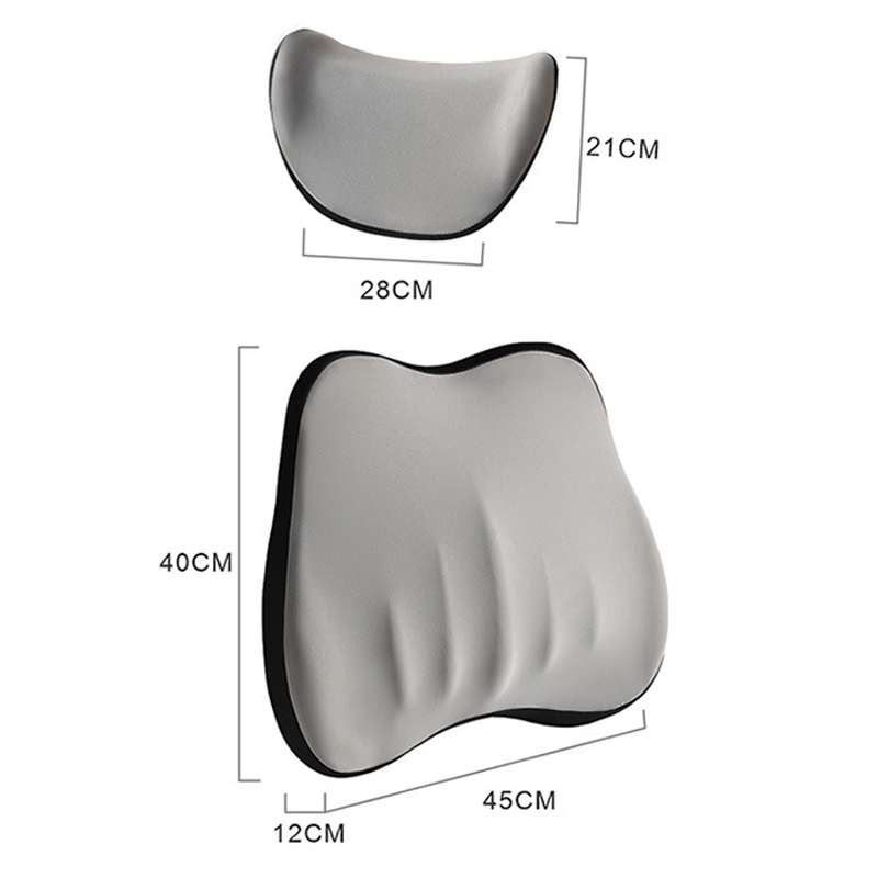 Car Memory Foam Neck Pillow Car Neck Rest Silk Pillow Car Seat Cervical Cushion, Style: Headrest Bla