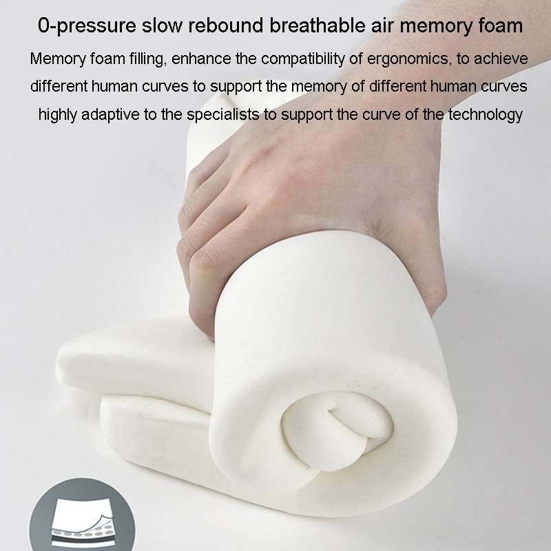 LINXICP 3 In 1 Car Seat Lumbar Cushion Summer Special Memory Foam Breathable Car Back Pad(Coffee)