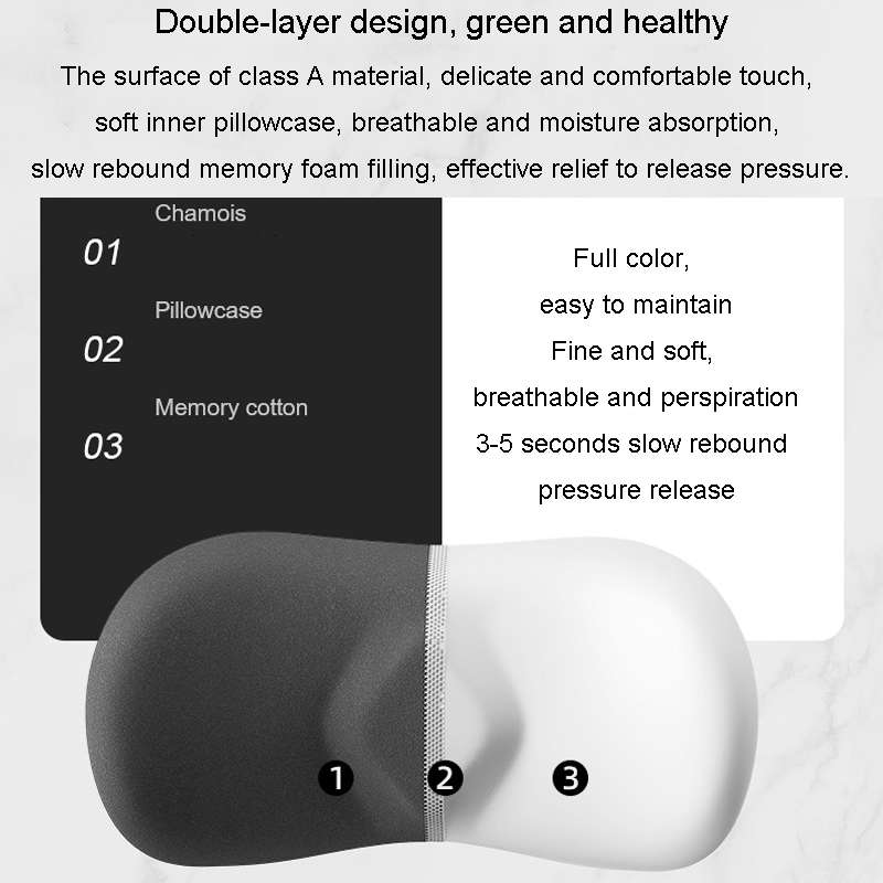Car Cushion Driving Seat Cervical Support Backrest Pillow, Style: Waist Pad Gray