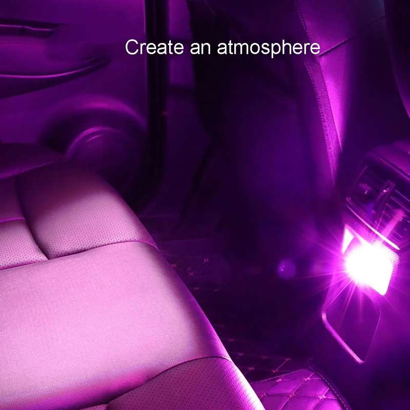 Car Diamond Model USB Ambient Light Charge-Free Plug And Play LED Decorative Lights(Colorful)