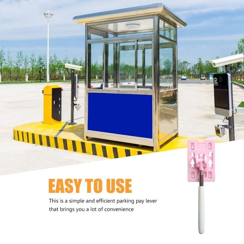 Portable Extension Pole for Car Driving Parking, Color: Pink+White