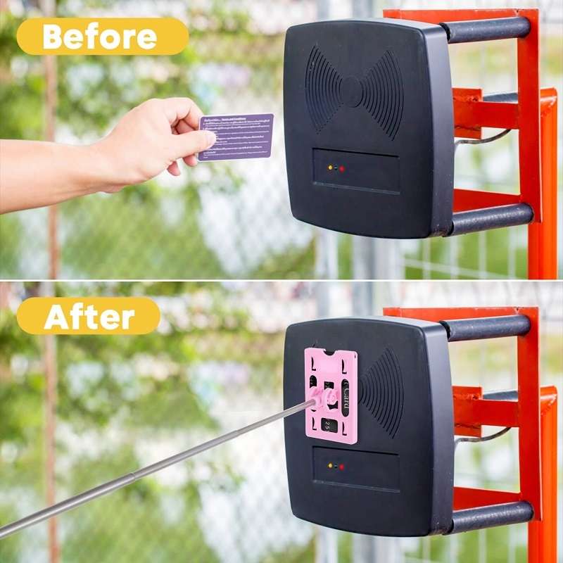 Portable Extension Pole for Car Driving Parking, Color: Pink+White