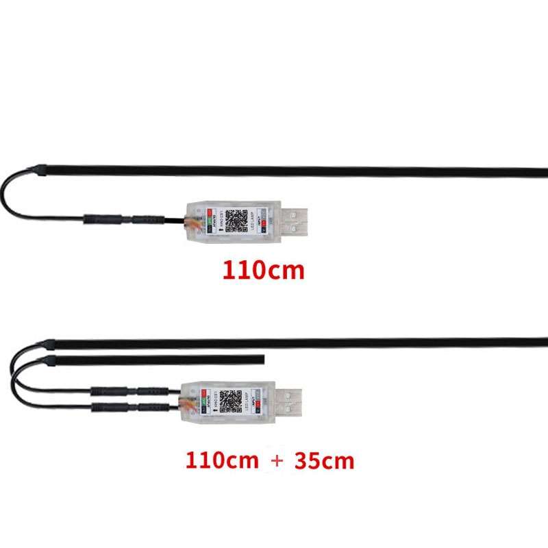Car Interior Fiber Optic Cold Light RGB Ambient Lamp Center Phantom Footwell Atmosphere Lights, Styl