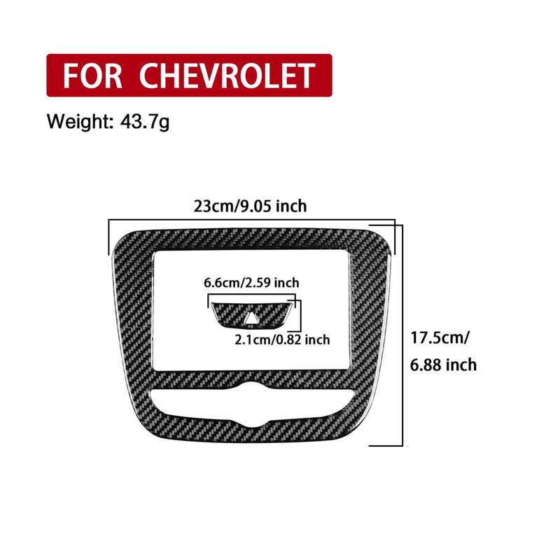 For Chevrolet Malibu XL 2016-2018 2pcs /Set Left-Hand Drive Navigation Panel Sticker(Red)