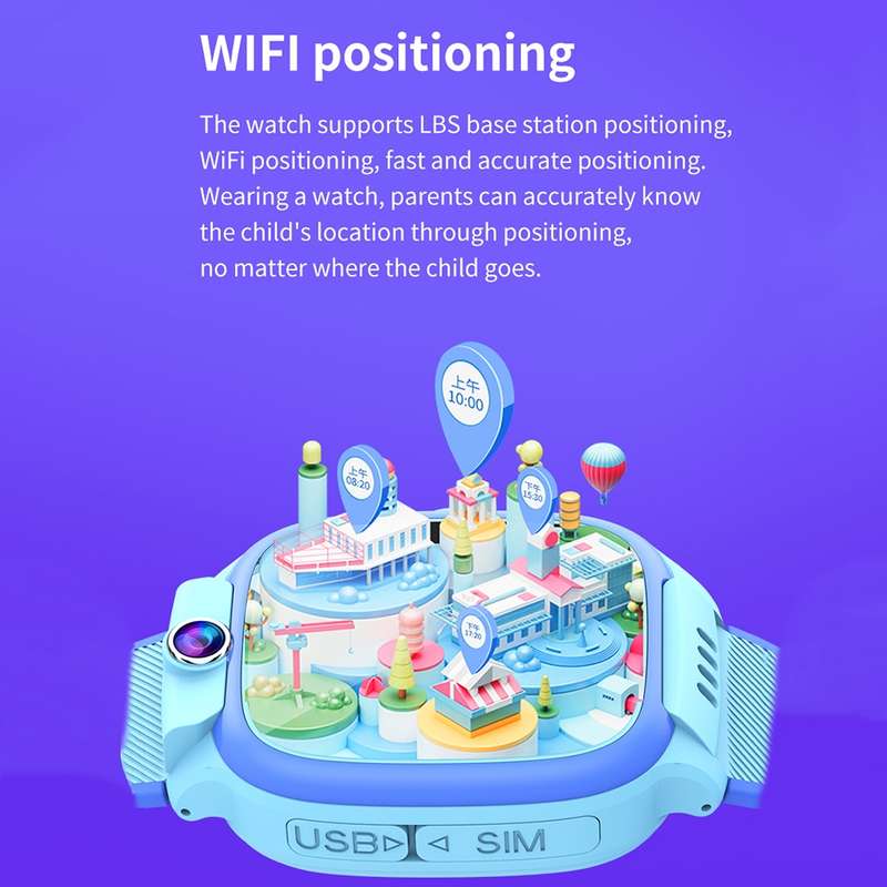 Y36 1.44-inch 4G Video Call Waterproof Smart Children Phone Watch with SOS Function(Black)