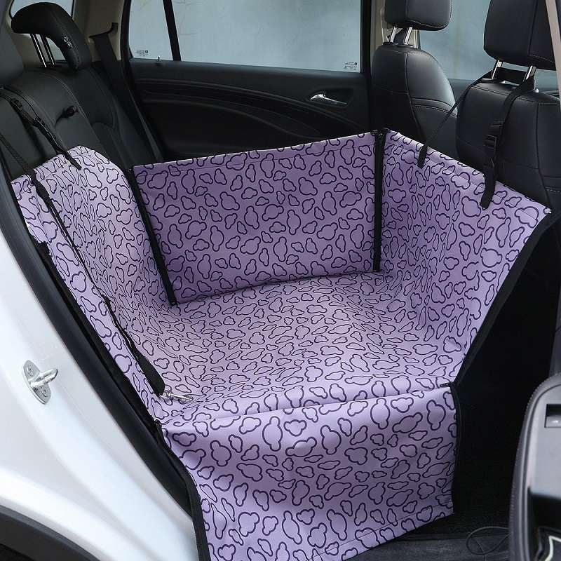 Car Single Seat Waterproof Pet Seat Protective Pad, Color: Purple Cloud
