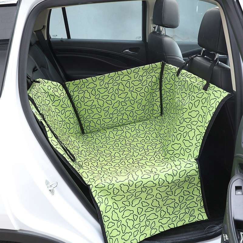 Car Single Seat Waterproof Pet Seat Protective Pad, Color: Green Cloud
