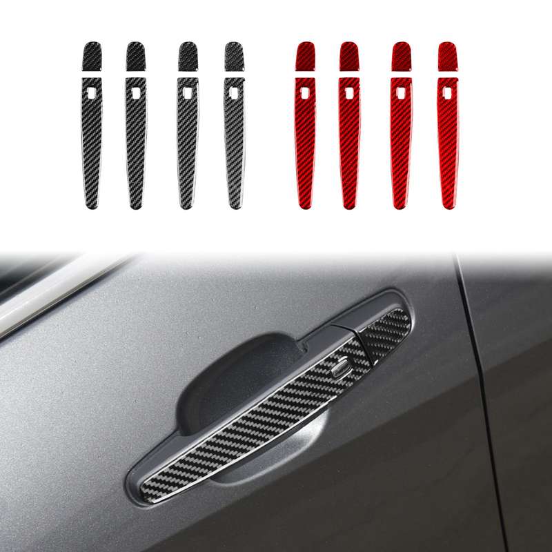 For Chevrolet Malibu 2016-2021 8pcs /Set Left-Hand Drive Exterior Door Handle Sticker(Black)