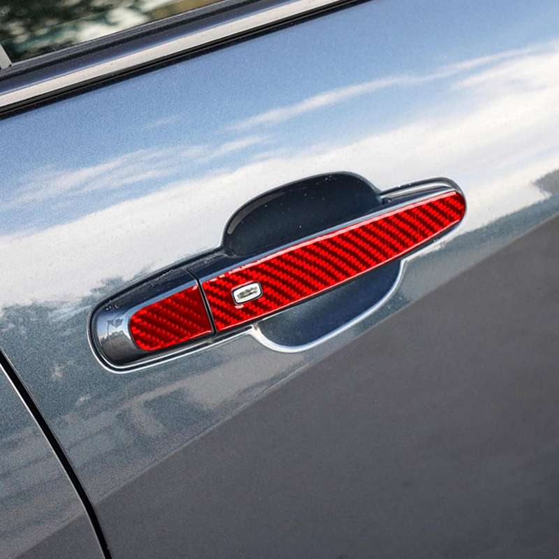 For Chevrolet Malibu 2016-2021 8pcs /Set Left-Hand Drive Exterior Door Handle Sticker(Black)
