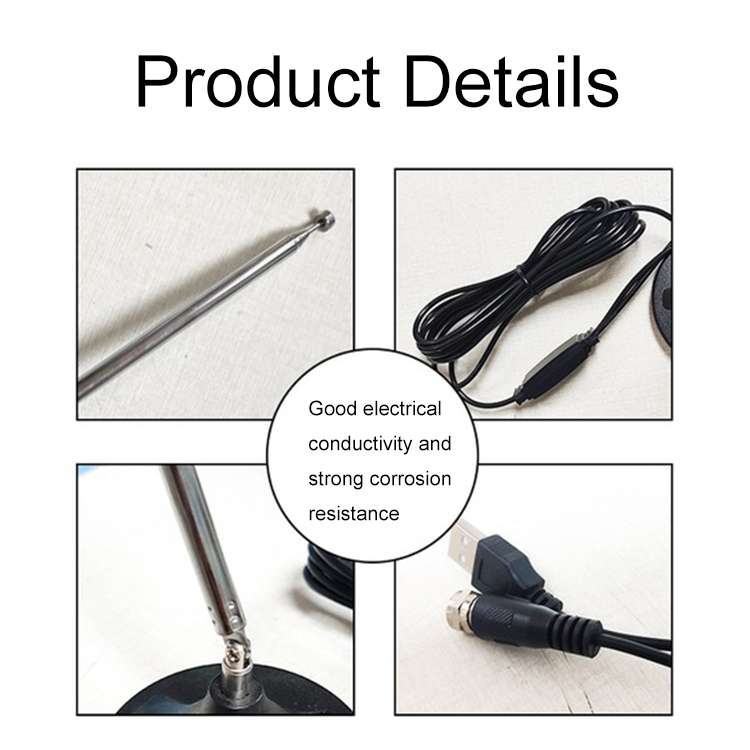 Indoor Sound Receiving Antenna FM Amplifier DAB + Radio Car Magnetic Antenna