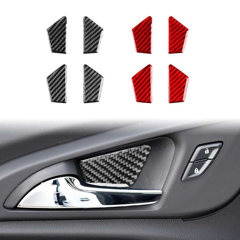 For Chevrolet Malibu 2016-2021 4pcs /Set Left-hand Drive Inner Door Bowl Sticker(Red)