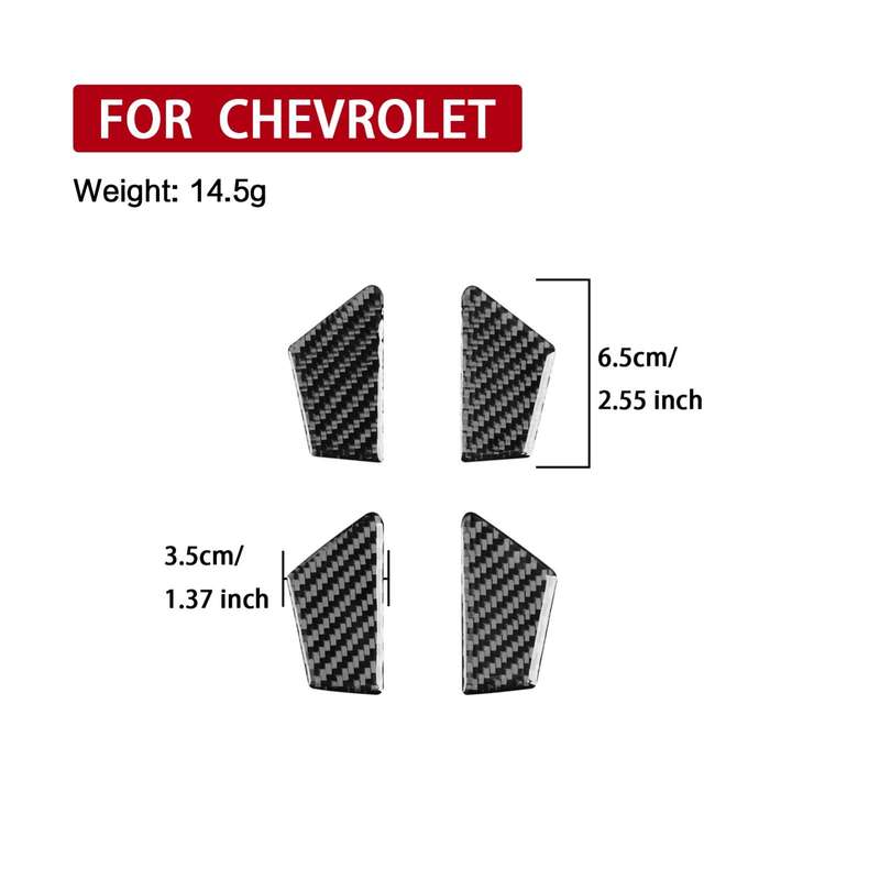 For Chevrolet Malibu 2016-2021 4pcs /Set Left-hand Drive Inner Door Bowl Sticker(Red)