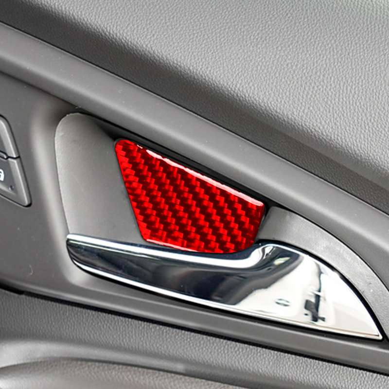 For Chevrolet Malibu 2016-2021 4pcs /Set Left-hand Drive Inner Door Bowl Sticker(Red)