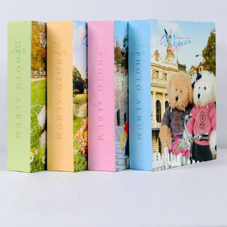 Photo Album 6 Inch 200 Sheets Without Boxing Simple Thin Film(Flower Color Mixed Delivery)