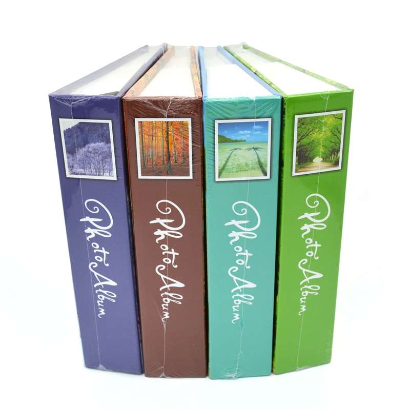 Photo Album 6 Inch 200 Sheets Without Boxing Simple Thin Film(Flower Color Mixed Delivery)