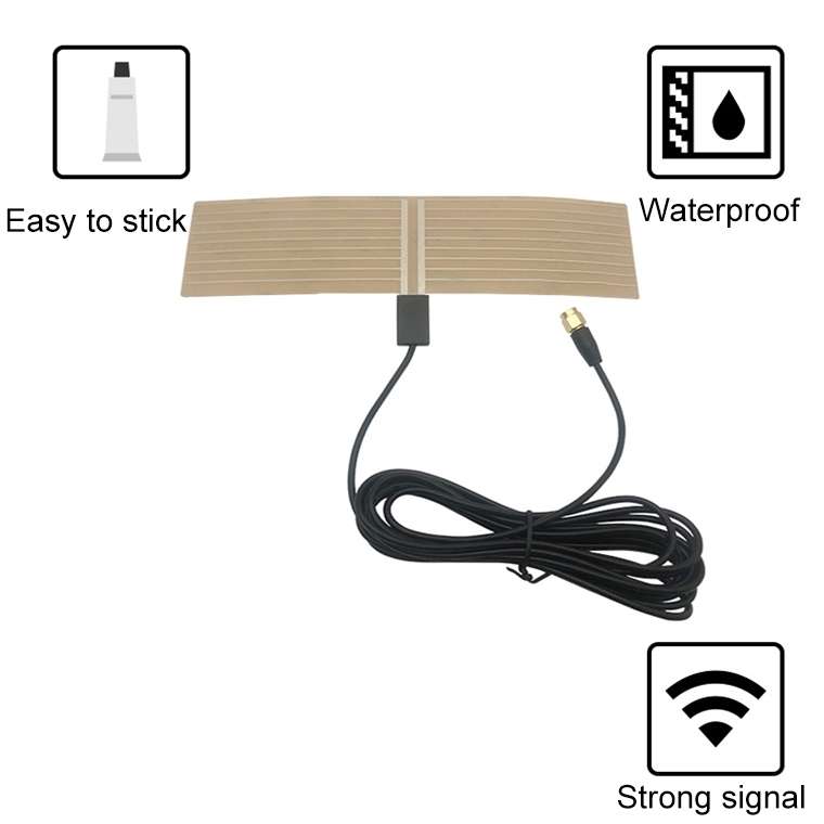 Car DAB Film Transparent Patch Receive DVB-T/ISDB Digital Claw Antenna