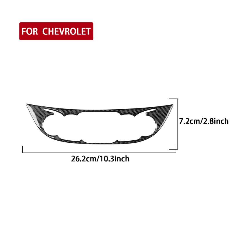 For Chevrolet Malibu 2016-2022 C Model Universal Central Control Knob Panel Sticker(Black)