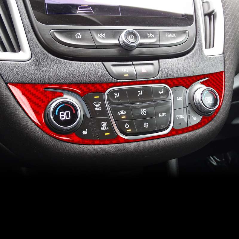 For Chevrolet Malibu 2016-2022 C Model Universal Central Control Knob Panel Sticker(Black)