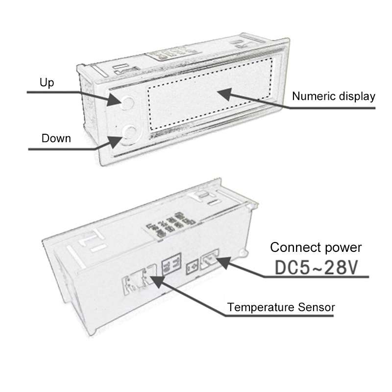 5V/12V WIFI Network Automatic Time Synchronization Digital Electronic Clock Module, Color: White