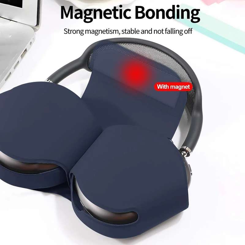 For AirPods Max Headphone Protective Cover Soft Case(Black)