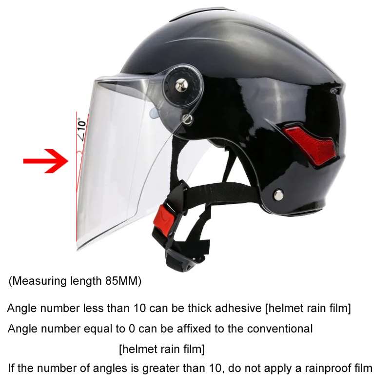 Travel Motorcycle Helmet Rainproof and Anti-fog Film, Style: Extra Large Inside(English Box)