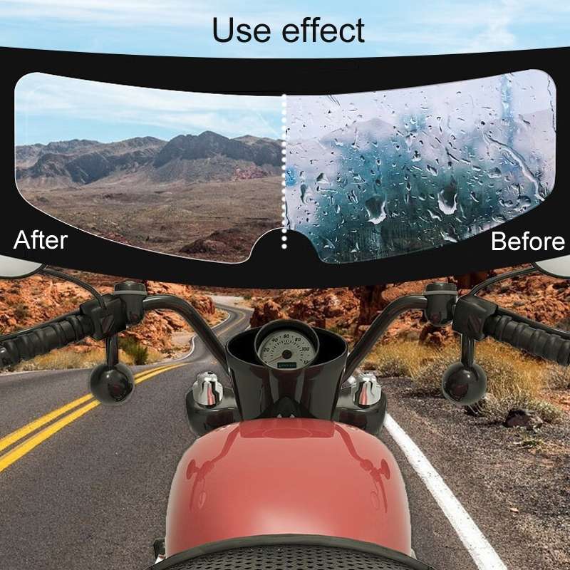Travel Motorcycle Helmet Rainproof and Anti-fog Film, Style: Extra Large Inside(English Box)