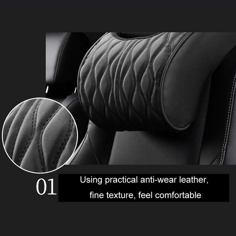 Car Seat Memory Foam Support Cushion, Color: Coffee Headrest