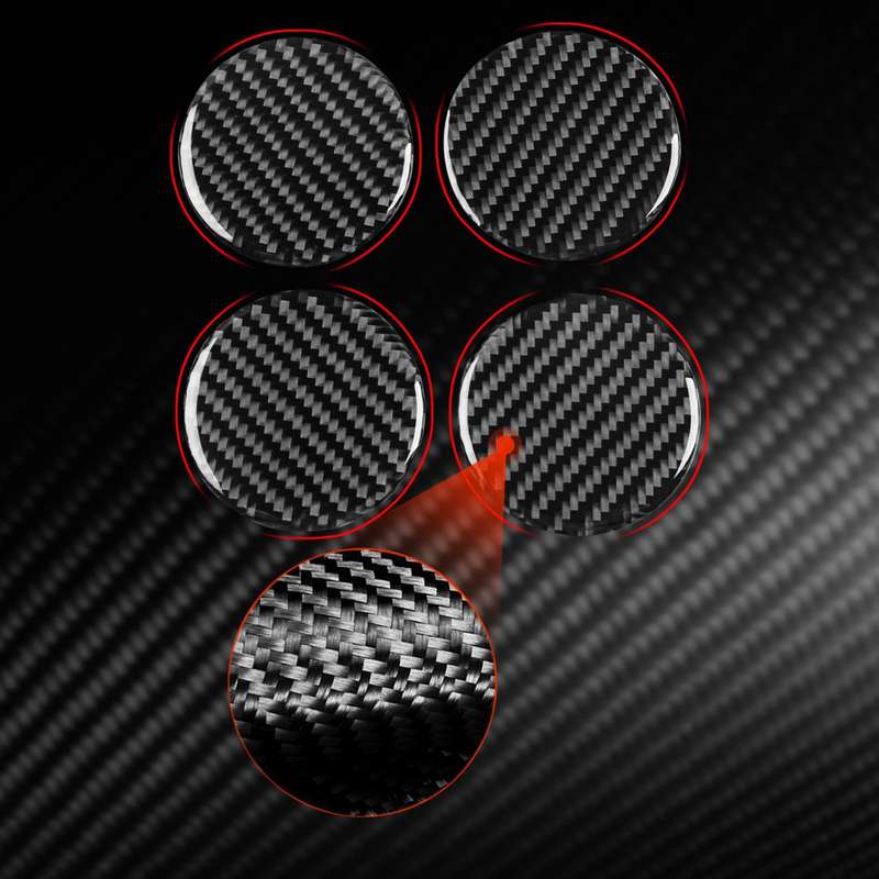 For Chevrolet Malibu 2016-2024 4pcs /Set Left-hand Drive Wheel Hub Sticker(Black)