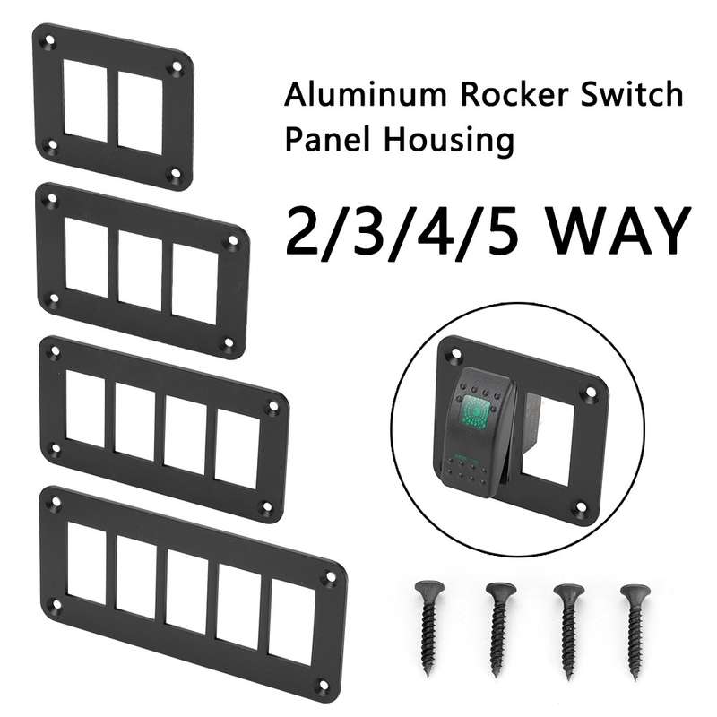 Road Aluminum Rocker Switch Panel Housing Bracket for Narva Type Boats Automotive Switch Parts, Spec