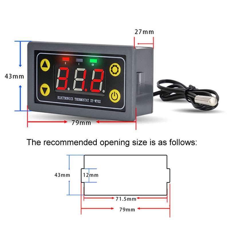 WIFI Wireless Cell Phone Remote Thermostat Control Switch Module, Model: Digital Tube Display