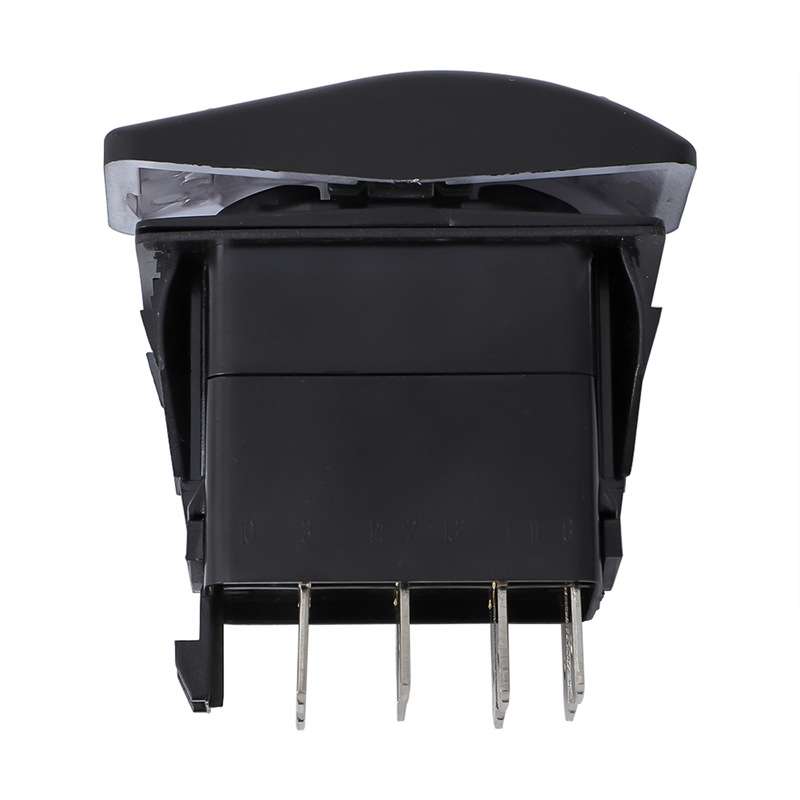 12V Car Modified Far Near Light Self-Locking Waterproof Switch(Black)